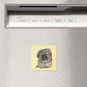 Aimant Chiots Pékinois Jaune (In Situ (Lave-vaisselle))