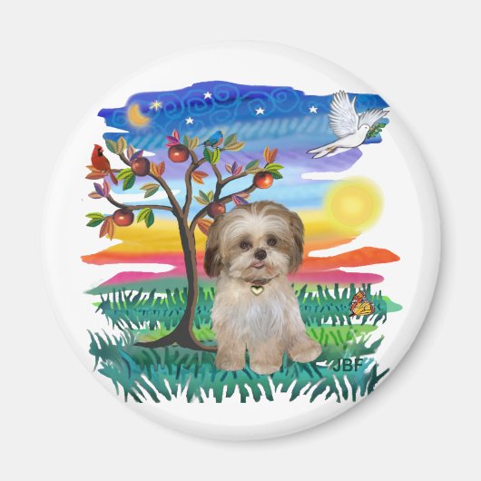 Aimant Chiots Shih Tzu #2 (Devant)