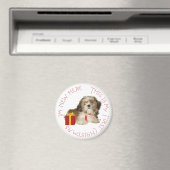 Aimant Chiots Shih Tzu Premier Noël (In Situ (Lave-vaisselle))
