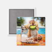 Aimant Chipmunk à la chaux (Recto/Verso)