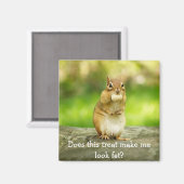 Aimant Chipmunk avec un traitement (Recto/Verso)