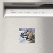 Aimant Chipmunk dans la neige (In Situ (Lave-vaisselle))