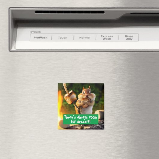 Aimant Chipmunk Manger Marshmallow (In Situ (Lave-vaisselle))