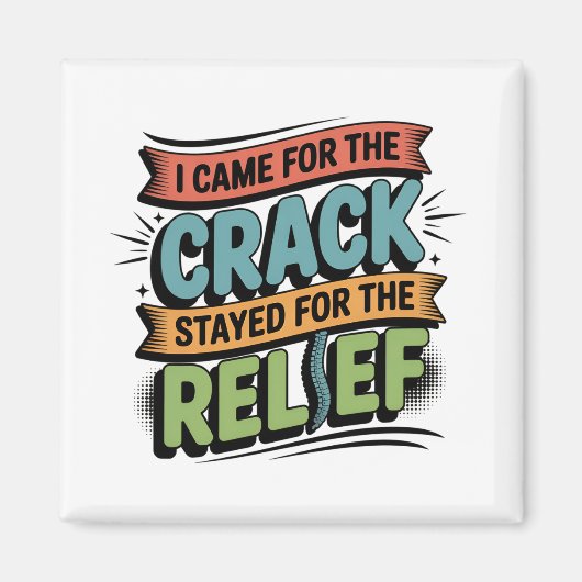 Aimant Chiropractor Retour Secours Funny Cadeau (Devant)