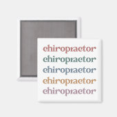 Aimant Chiropraticien Rétro Chiropratique Chiro Cadeaux d (Recto/Verso)