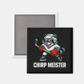 Aimant Chirp Meister Funny Hockey Raccoon Traalker (Recto/Verso)