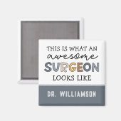 Aimant Chirurgien Personnalisé Drôle Awesome Chirurgien C (Recto/Verso)