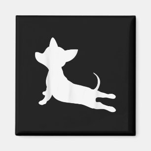 Aimant chiweenie yoga cadeau de bien-être, chihuahua dach