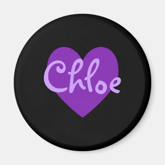 Aimant Chloe en violet (Devant)