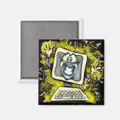 Aimant Choc informatique (Recto/Verso)