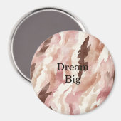 Aimant Chocolat à crème rose Brown Abstrait (Recto/Verso)