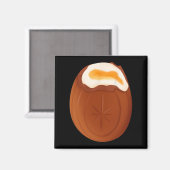 Aimant Chocolat aux oeufs de crème Pâques Quirky bizarre  (Recto/Verso)