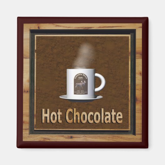 Aimant Chocolat chaud (Devant)