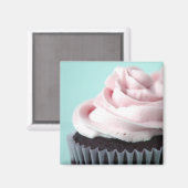 Aimant Chocolat Cupcake Rose Vanille Frosting (Recto/Verso)