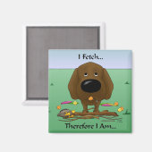 Aimant Chocolat Labrador (Labs) - Je Récupère...Magnet (Recto/Verso)