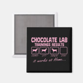 Aimant Chocolat Labrador Retriever Chien Lab Maman Funy (Recto/Verso)