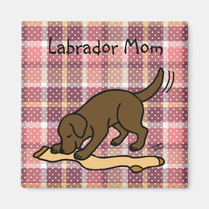 Aimant Chocolat Labrador Stocking