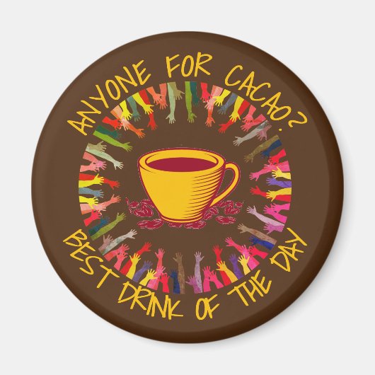 Aimant Chocolat PERSONNE POUR CACAO Personnalisable (Devant)