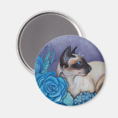 Aimant Chocolat Siamese Point (Recto/Verso)