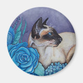 Aimant Chocolat Siamese Point (Devant)