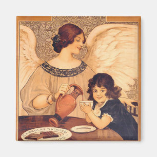 Aimant Chocolate Angel French Antique