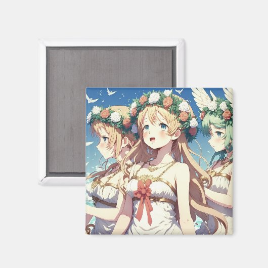 Aimant Choeur d'anime (Recto/Verso)