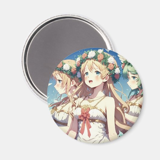 Aimant Choeur d'anime (Recto/Verso)
