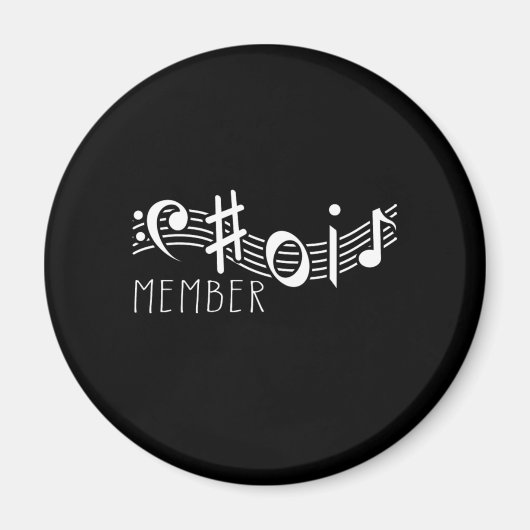 Aimant Choir Membre Chorus Clef Singer Choral Music Cadea (Devant)