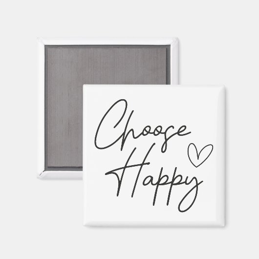 Aimant Choisir heureux (Recto/Verso)