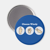 Aimant Choisir judicieusement (Recto/Verso)
