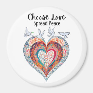 Aimant Choisir l'amour répandre la paix