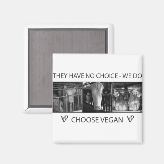 Aimant Choisir Vegan (Recto/Verso)