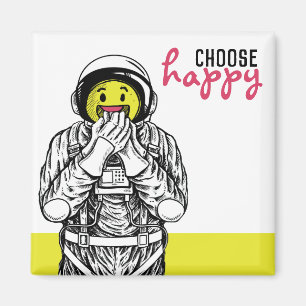Aimant [choisissez heureux] Astronaute sourire