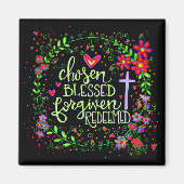 Aimant Choix de jolies fleurs de Pâques (Devant)