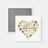 Aimant choix de mode de vie sain exercice T-shirt (Recto/Verso)