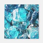 Aimant Choncs en cristal bleu (Devant)