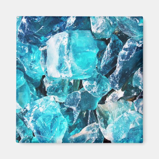 Aimant Choncs en cristal bleu (Devant)