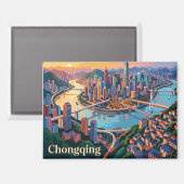 Aimant Chongqing, Chine (Recto/Verso)