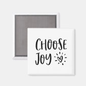 Aimant Choose Joy Hapness Heart Insrational Motivational  (Recto/Verso)