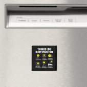 Aimant Choses de pickleball que je fais pendant mon temps (In Situ (Lave-vaisselle))