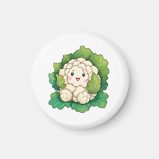 Aimant Chou-fleur Kawaii (Devant)