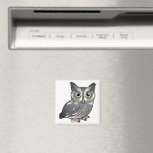 Aimant Chouette à cris oriental (phase grise) (In Situ (Lave-vaisselle))