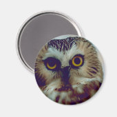 Aimant Chouette à mâchoires nordiques (Recto/Verso)