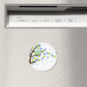 Aimant Chouette à vent bleue (In Situ (Lave-vaisselle))