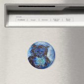 Aimant Chouette bleue (In Situ (Lave-vaisselle))