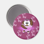 Aimant Chouette de Ballerina - parties scintillant (Recto/Verso)