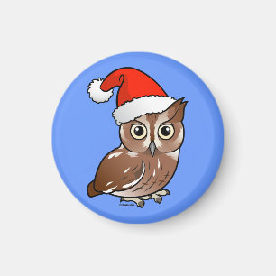 Aimant Chouette de l'Est Père Noël