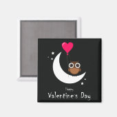 Aimant Chouette de Saint Valentin (Recto/Verso)