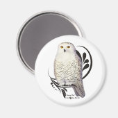 Aimant Chouette des neiges (Recto/Verso)