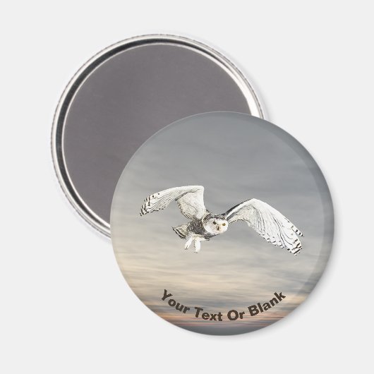 Aimant Chouette des neiges (Recto/Verso)